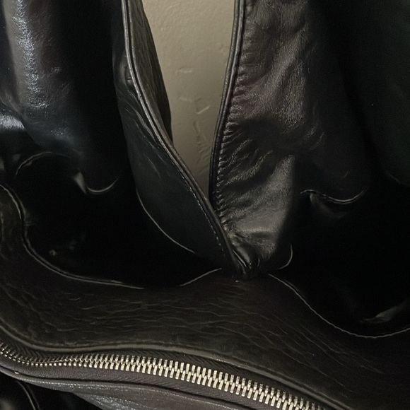 Black Leather Boho Bag - Picture 4 of 8